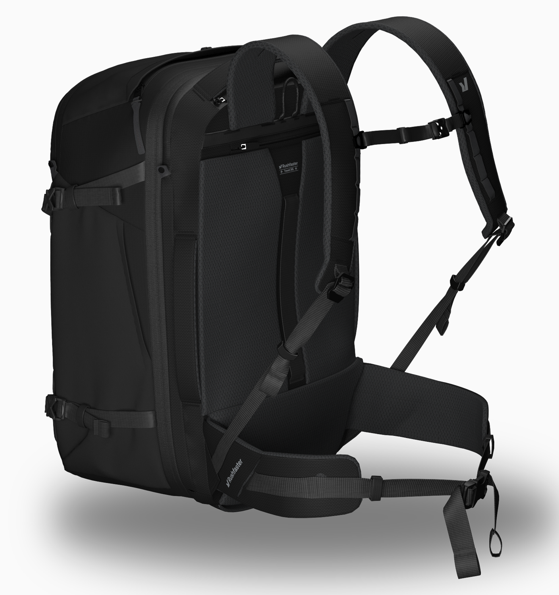 Rushfaster Travel Backpack System (+Packing Cubes + Hip Belt)