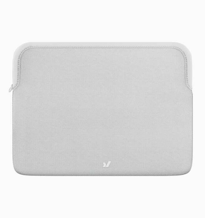 Rushfaster 16" Zippered Laptop Sleeve - White