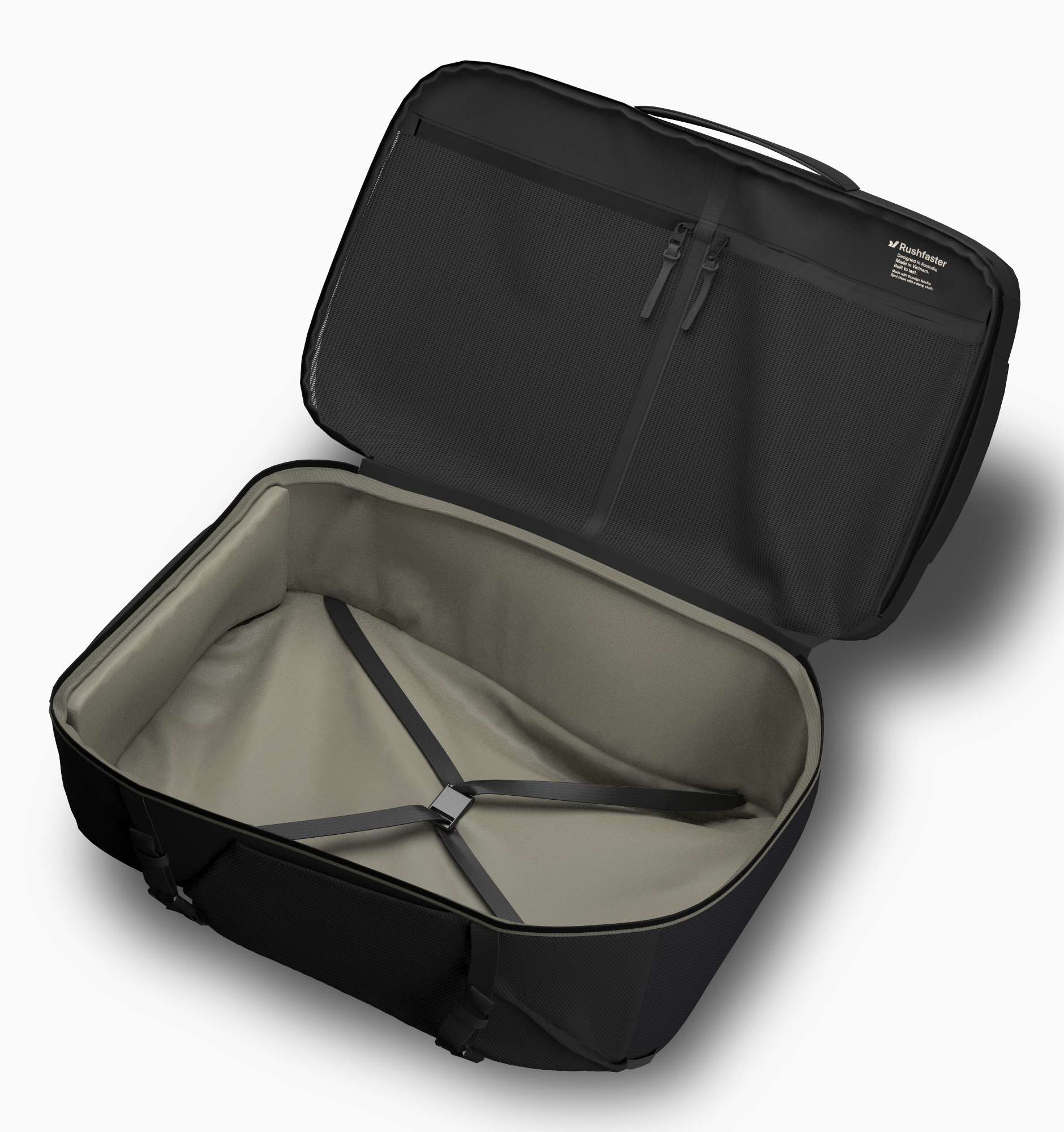 Rushfaster Travel Backpack System (+Packing Cubes + Hip Belt)