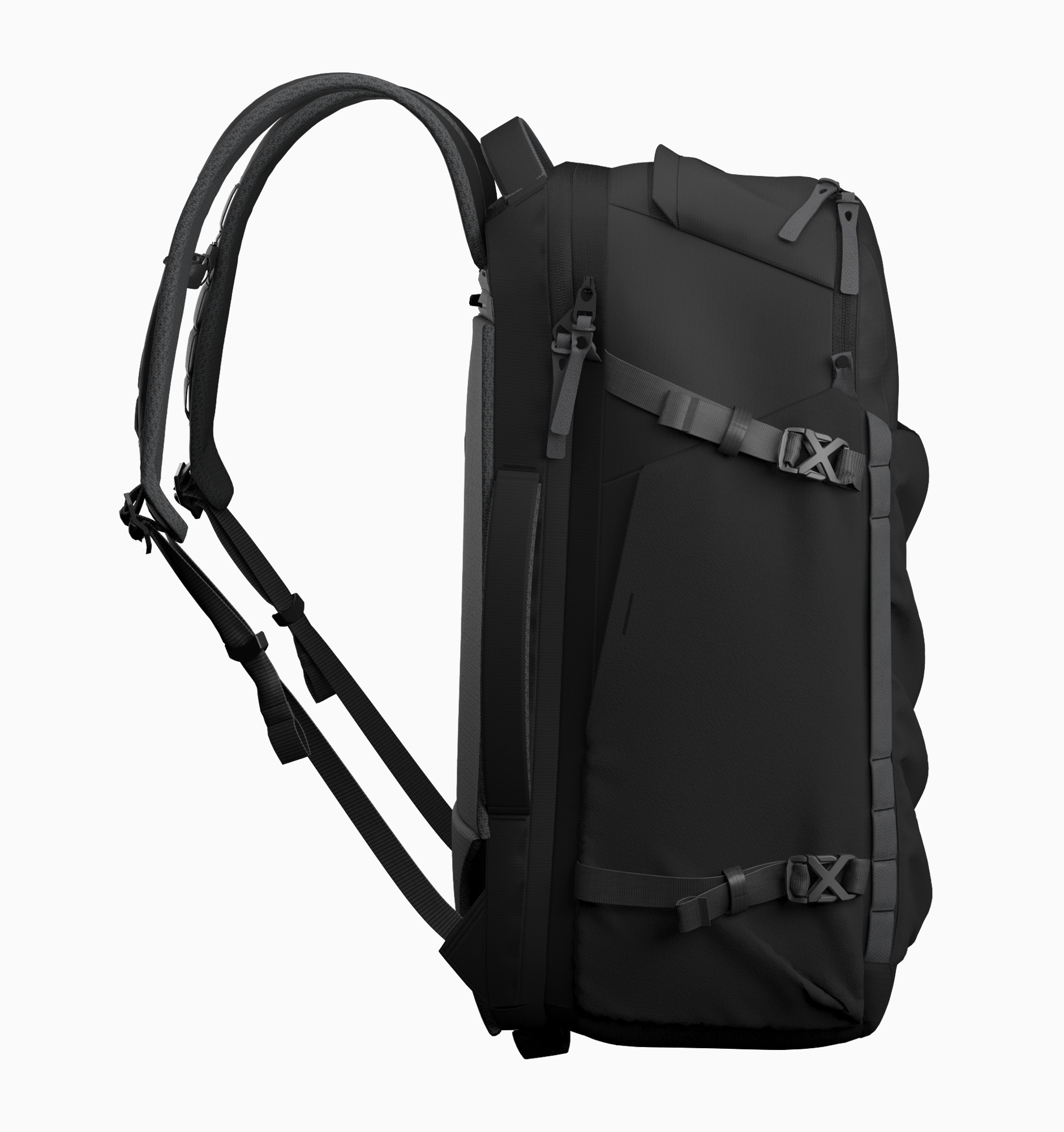 Rushfaster Travel Backpack System (+Packing Cubes + Hip Belt)