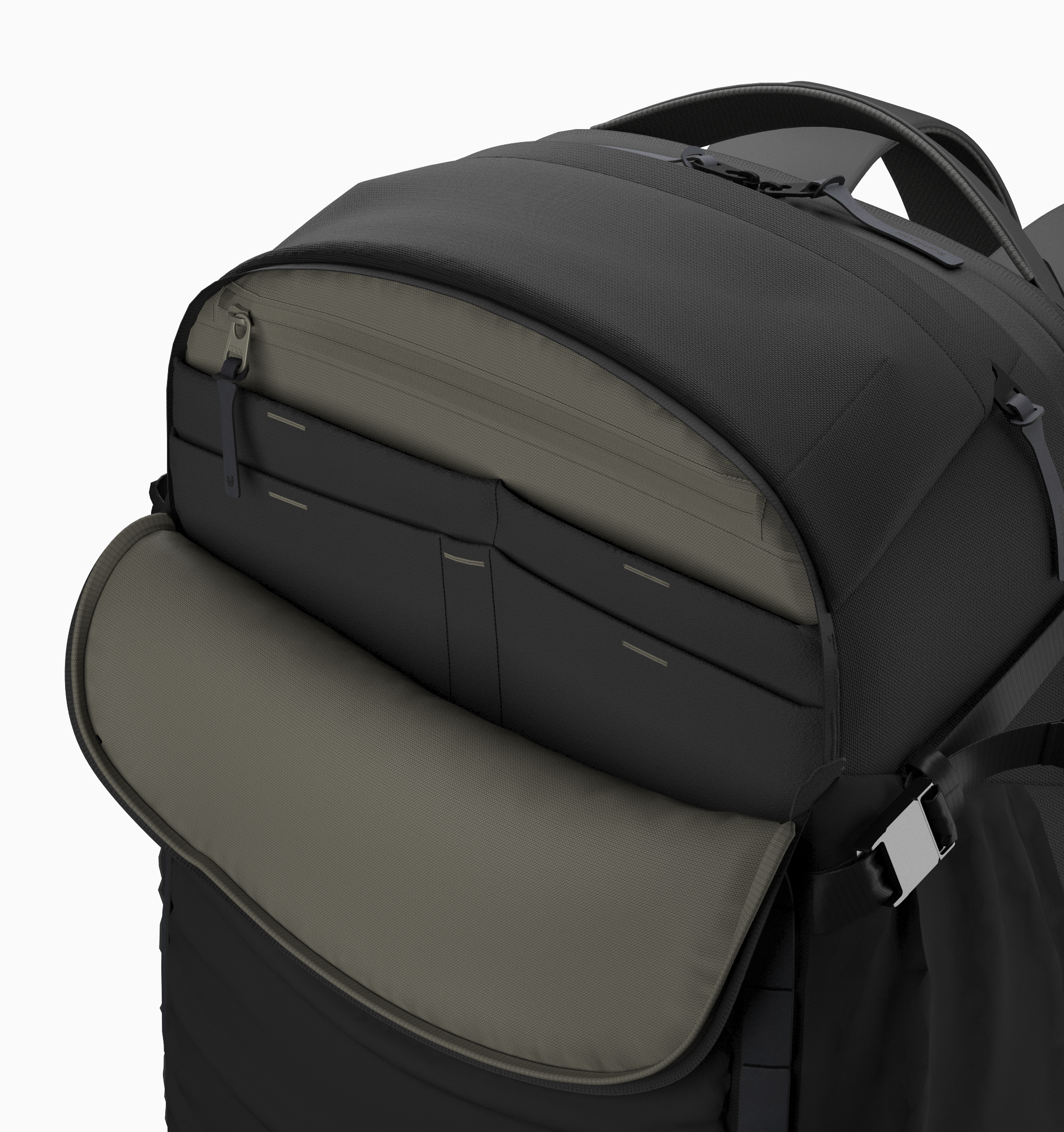Rushfaster Travel Backpack System (+Packing Cubes + Hip Belt)