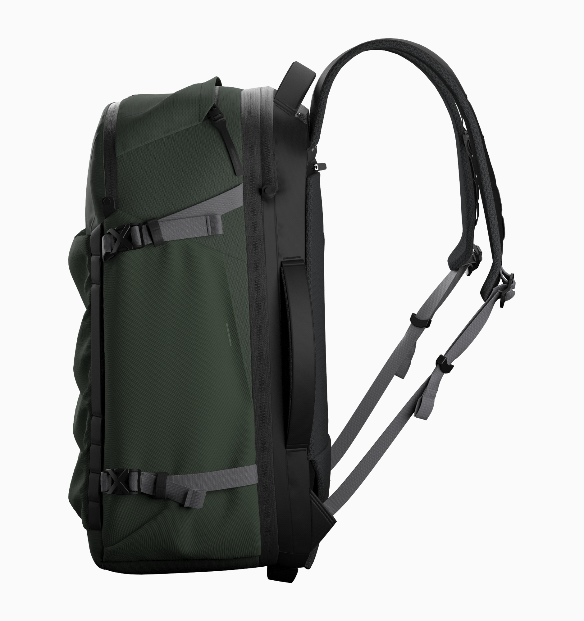 Rushfaster Travel Backpack System (+Packing Cubes + Hip Belt)