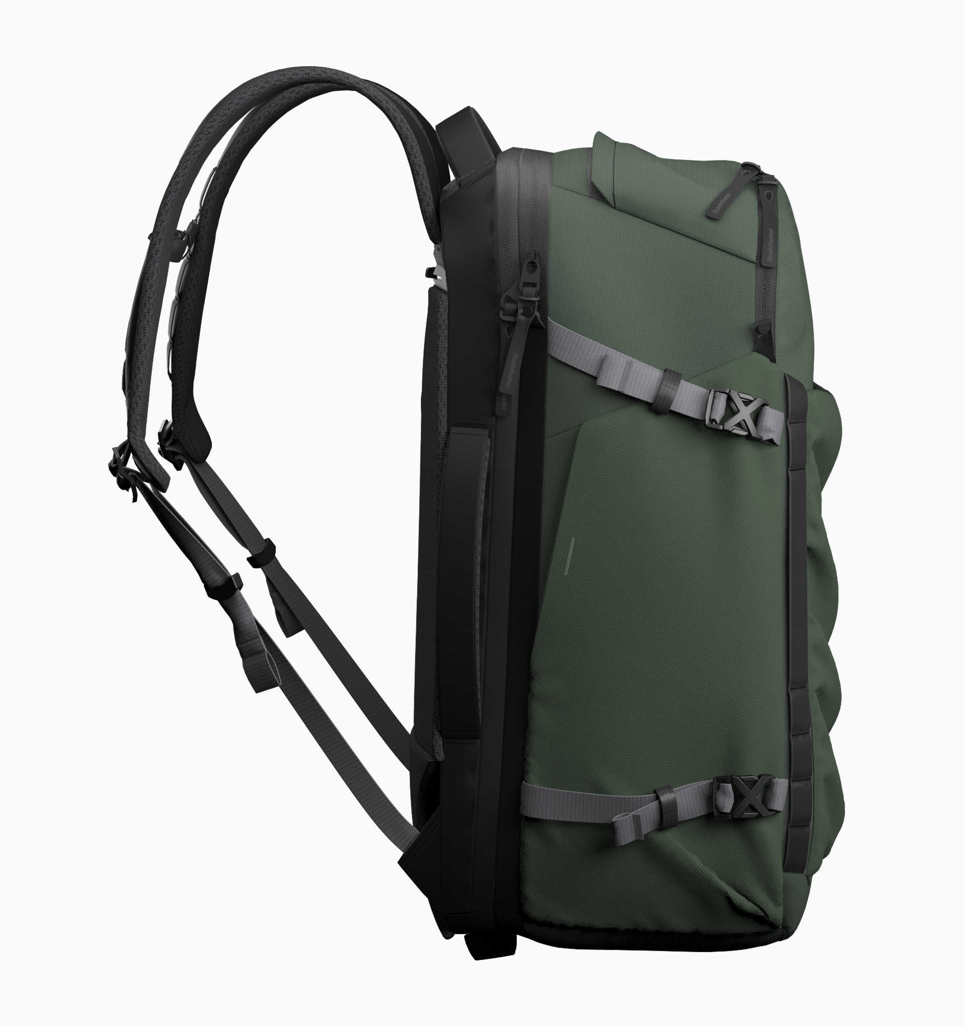 Rushfaster Travel Backpack System (+Packing Cubes + Hip Belt)