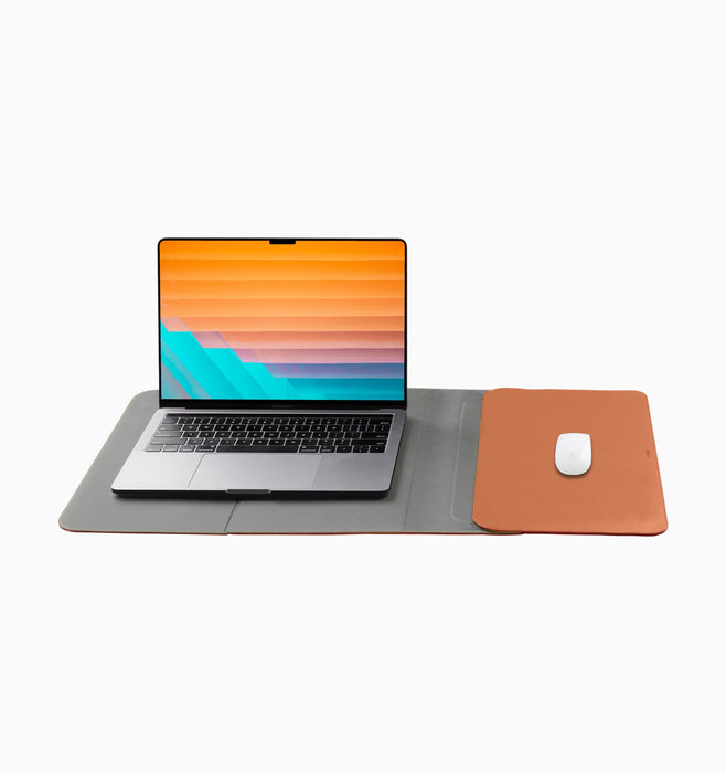 Orbitkey 14" Hybrid Laptop Sleeve / Desk Mat - Terracotta