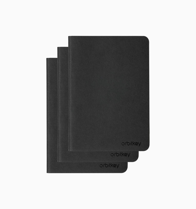 Orbitkey A5 Notebook - 3 Packs - Black
